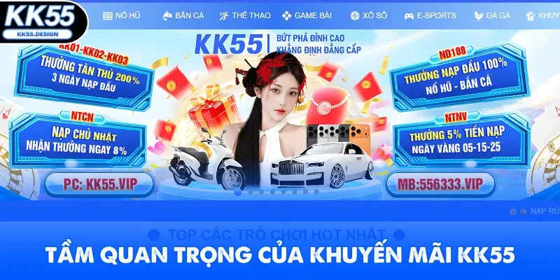 Tầm quan trọng của sự kiện khuyến mãi KK55